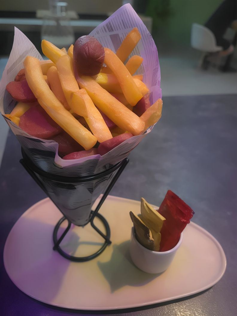 Cono de salchipapas